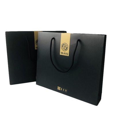 Amazon hot sales Wholesale logo printed gold eco friendly shopping bag with handle paper bags printing