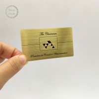 Metal card printed machine custom cheap gift card printing vip laser engraved brushed metal business card printing