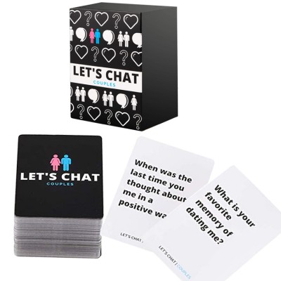 Amazon hot sale OEM design adult love language couple questions custom board game playing cards printing