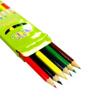 Factory Direct Sales 6 color custom Wholesale Low Cost kids Non-toxic rainbow color pencil