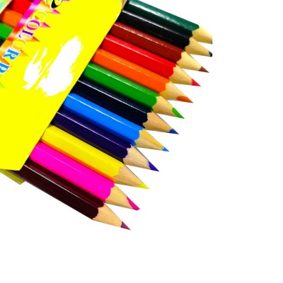 Factory Direct Sales Creative Printing natural wooden color pencil set kids