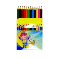 24 color custom Wholesale Low Cost kids Non-toxic  coated pencil