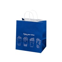 Factory Manufactured  colorful logo food kraft shopping paper bag printing