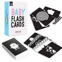 Black And White Educational  Flashcards Flash Card Printing Services Activity Baby Card For Toddlers 12 Years